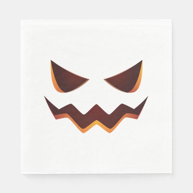 Servilleta De Papel Halloween de calabaza (Anverso)