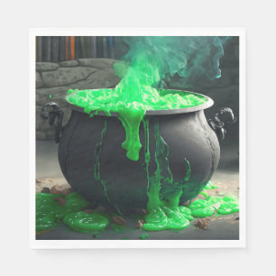 Servilleta De Papel Halloween de Cauldron, una bruja torpe