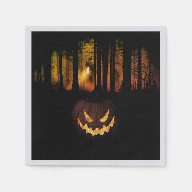 Servilleta De Papel Halloween de Haunted Forest (Anverso)