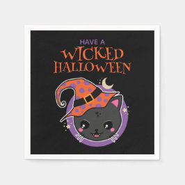 Servilleta De Papel Halloween de Kawaii Witch