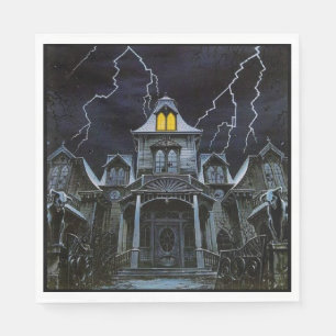 Servilleta De Papel Halloween de la casa de Haunted
