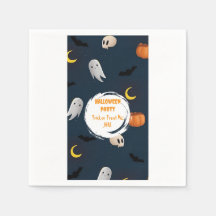 Halloween de la luna fantasma de la calabaza azul