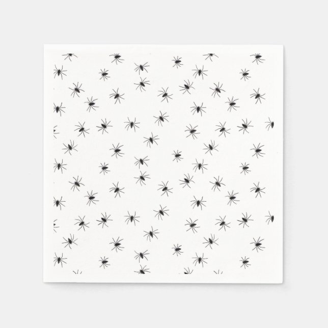 Servilleta De Papel Halloween de las arañas gazatosas (Anverso)