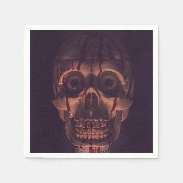 Servilleta De Papel Halloween de miedo personalizable (Anverso)