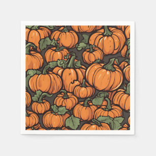 Servilleta De Papel Halloween de otoño Minimalista de la Calabaza Cuta