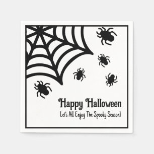 Servilleta De Papel Halloween de Spiderweb personalizado