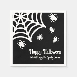 Servilleta De Papel Halloween de Spiderweb personalizado
