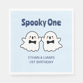 Servilleta De Papel Halloween de un lindo gemelo de niños