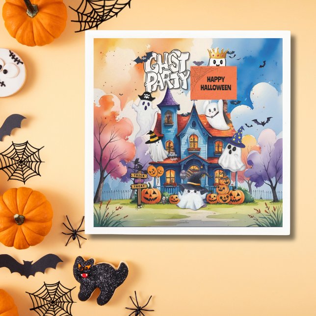 Servilleta De Papel Halloween del Fiesta fantasma Kids (Subido por el creador)