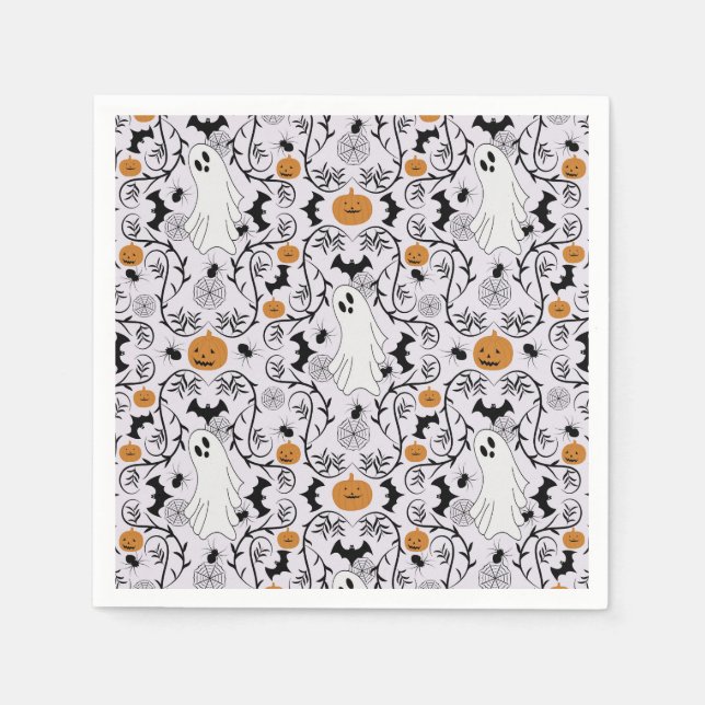 Servilleta De Papel Halloween del núcleo de la cabaña (Anverso)