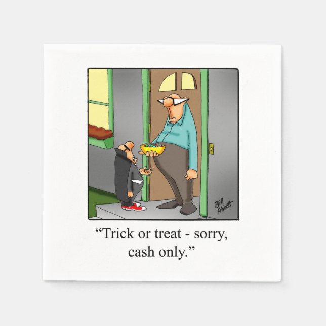 Servilleta De Papel Halloween divertidísima Humor Fiesta Napkins (Anverso)
