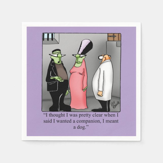 Servilleta De Papel Halloween divertidísima Humor Fiesta Napkins (Anverso)