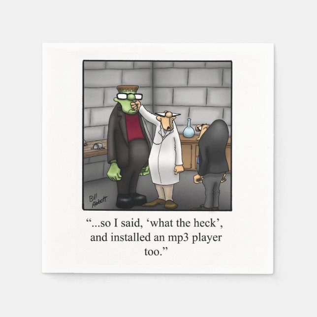 Servilleta De Papel Halloween divertidísima Humor Fiesta Napkins (Anverso)