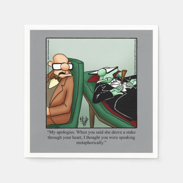 Servilleta De Papel Halloween divertidísima Humor Fiesta Napkins (Anverso)