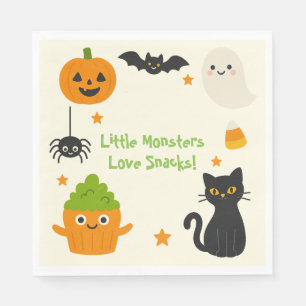 Servilleta De Papel Halloween editable - Bash de pequeños monstruos -