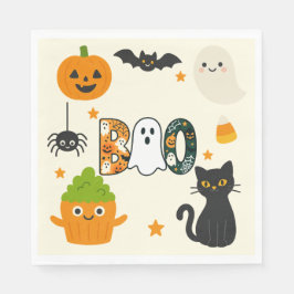 Servilleta De Papel Halloween editable - Bash de pequeños monstruos -
