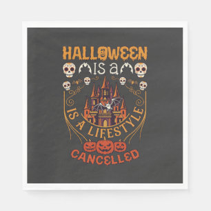 Servilleta De Papel Halloween Es Estilo De Vida Cancelado Calaveras Ca