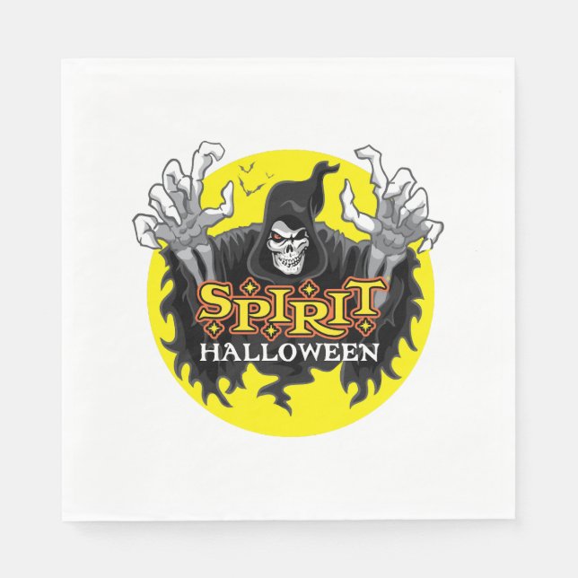 Servilleta De Papel Halloween espiritual (Anverso)