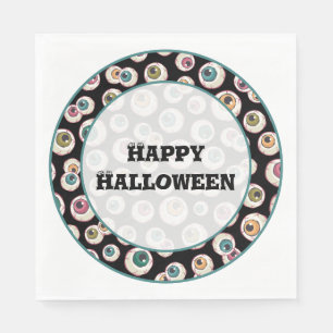 Servilleta De Papel Halloween Eyeballs