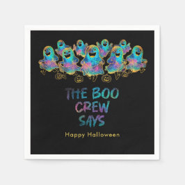 Servilleta De Papel Halloween Fantasma Divertido Brillo Faus