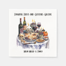 Halloween Festejos Aterradores Papel Napkin