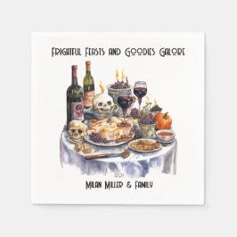 Servilleta De Papel Halloween Festejos Aterradores Papel Napkin