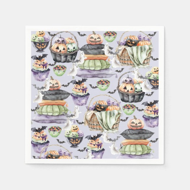 Servilleta De Papel Halloween festivo (Anverso)