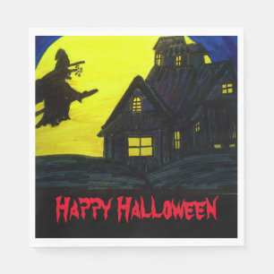 Servilleta De Papel HALLOWEEN FLYING WITCH Napkins