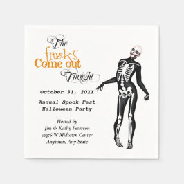 Servilleta De Papel Halloween Freak Zombie Skeleton Personalizado