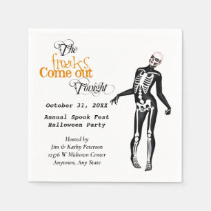 Servilleta De Papel Halloween Freak Zombie Skeleton Personalizado