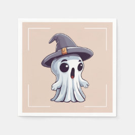 Servilleta De Papel Halloween: Geist mit Hut - 