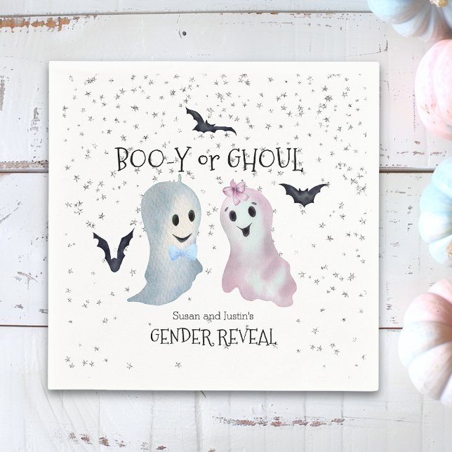 Servilleta De Papel Halloween: Género masculino y femenino revelan fan (Subido por el creador)