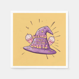 Servilleta De Papel Halloween Girly - el camino a los dulces