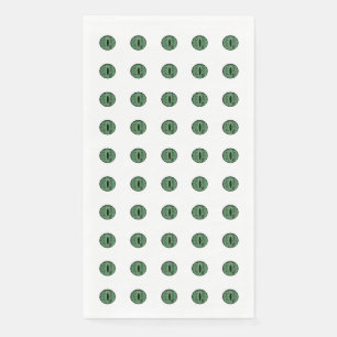 Servilleta De Papel Halloween Green Polka Dot Eyes