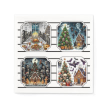 Halloween Haunted Napkins