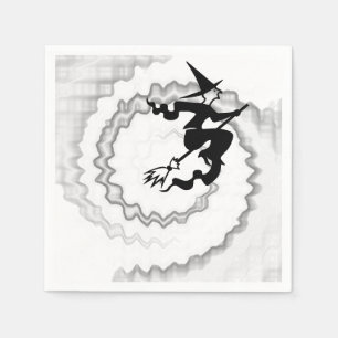 Servilleta De Papel Halloween hechizo de bruja voladora magia giratori