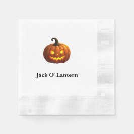 Servilleta De Papel Halloween Jack O' Lantern Paper Napkin