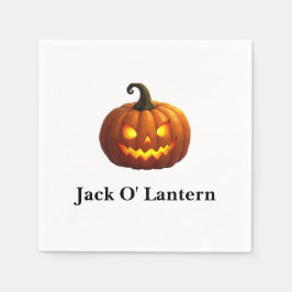Servilleta De Papel Halloween Jack O' Lantern Paper Napkin