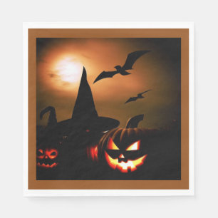 Servilleta De Papel Halloween - Jack-O-Lanterns 7
