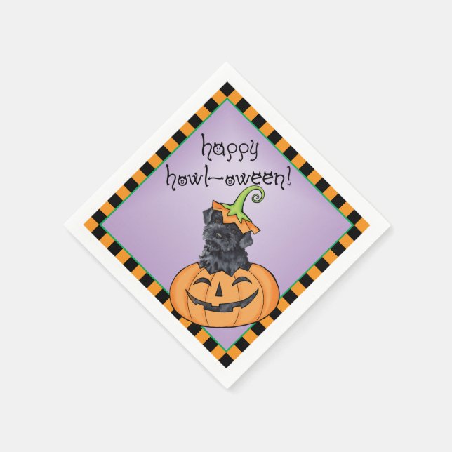Servilleta De Papel Halloween Kerry Blue Terrier (Borde)