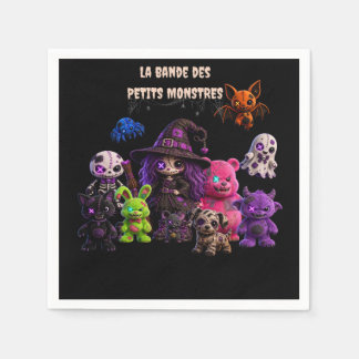 Servilleta De Papel Halloween - La Bande des Petits Monstres