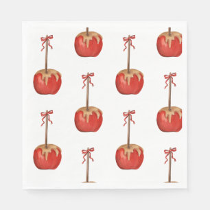 Servilleta De Papel Halloween lindo Carmel apple bow