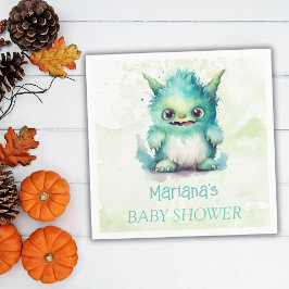 Servilleta De Papel Halloween Little Monster Boy Baby Shower