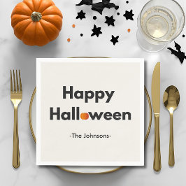 Servilleta De Papel Halloween Minimalista moderno - Personalizado