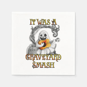 Servilleta De Papel Halloween Monster Mash Fantasma Graveyard