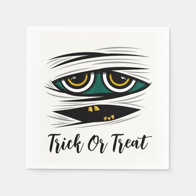 Servilleta De Papel Halloween Mummy (Anverso)