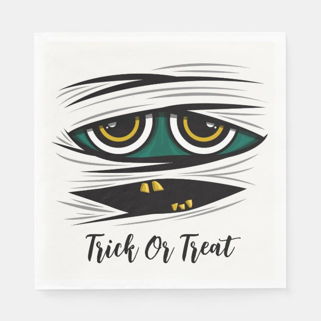 Servilleta De Papel Halloween Mummy (Anverso)