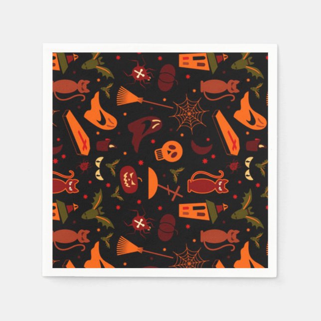 Servilleta De Papel Halloween Napkin (Anverso)