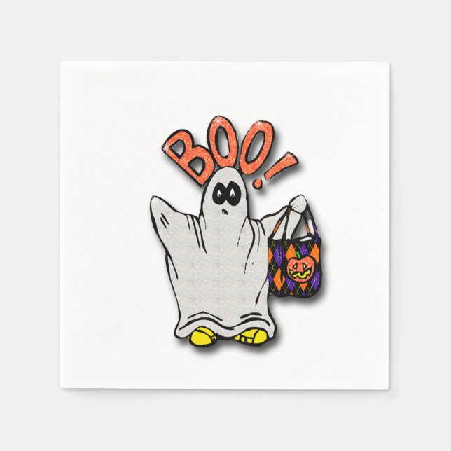Servilleta De Papel Halloween Napkin/Ghost (Anverso)