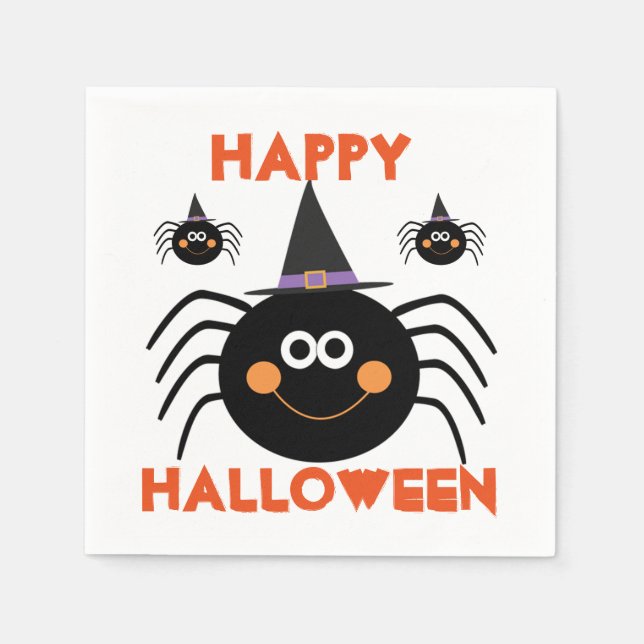 Servilleta De Papel Halloween Napkin/Spider's (Anverso)